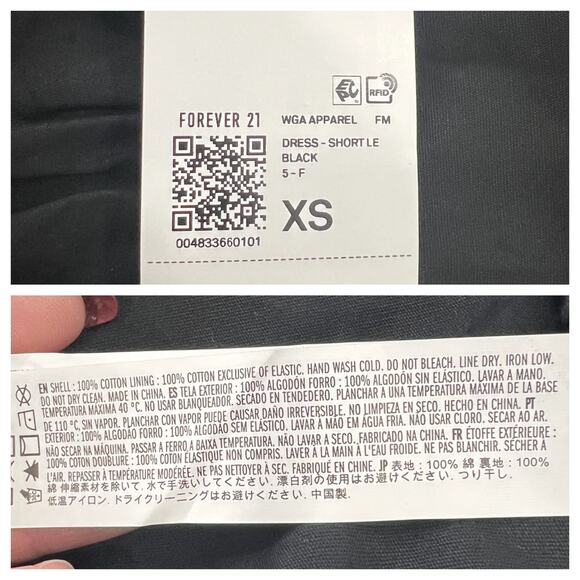 Forever 21 NWT Women's XS Y2K Whimsigoth Dark Fairy Sweetheart Neckline Babydoll - Picture 9 of 9